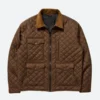 Kevin Costner Yellowstone John Dutton Brown Quilted Jacket