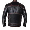 X-Men 2 United Wolverine Black Motorcycle Leather Jacket Back