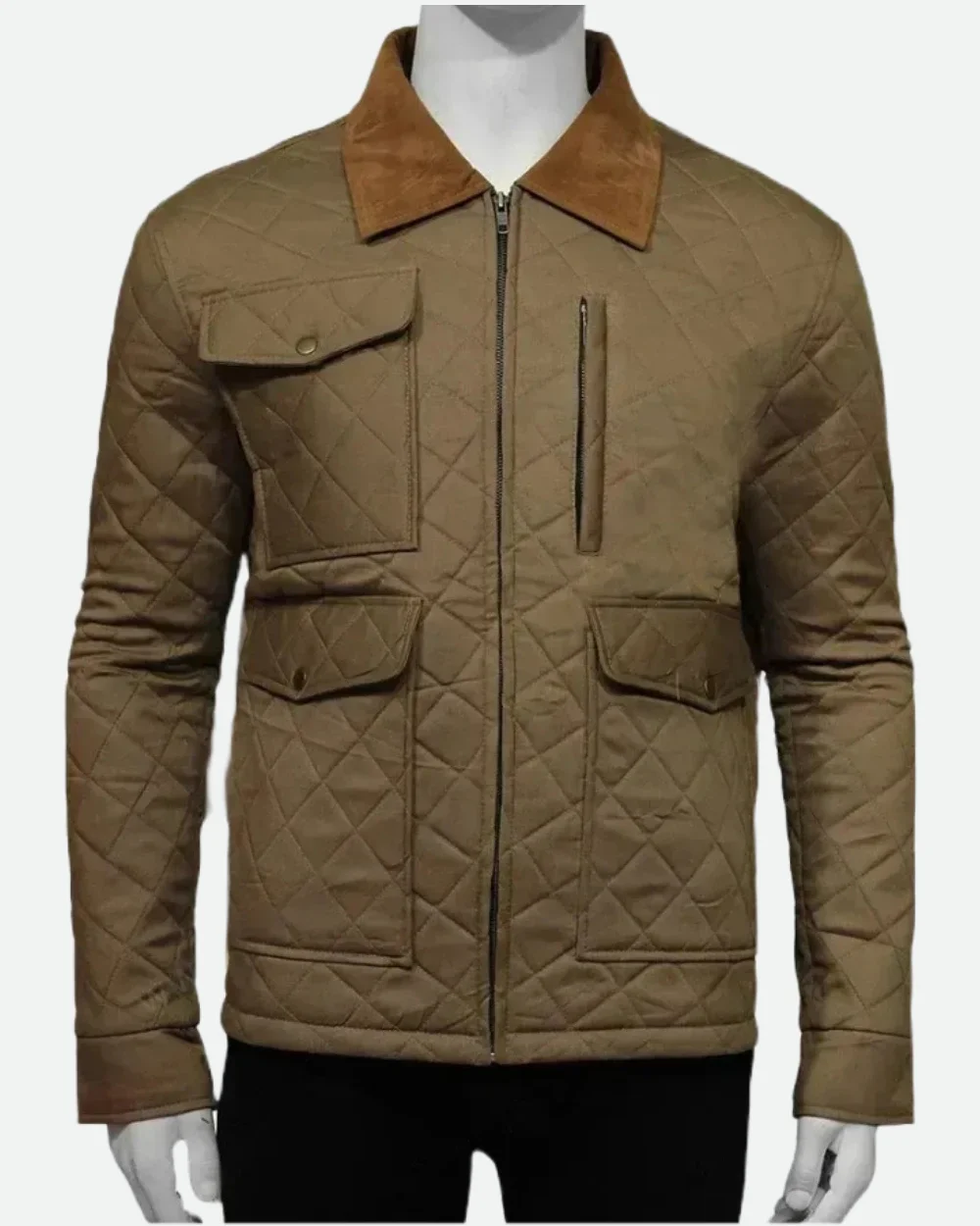 Yellowstone S04 John Dutton Quilted Jacket Front