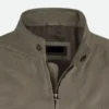 Tom Cruise Mission Impossible Fallout Ethan Hunt Dark Grey Leather Jacket Detail Image