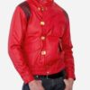 Akira Kaneda Red Leather Jacket Front
