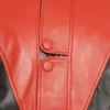 Michael Jackson Red Leather Thriller Jacket Close Up