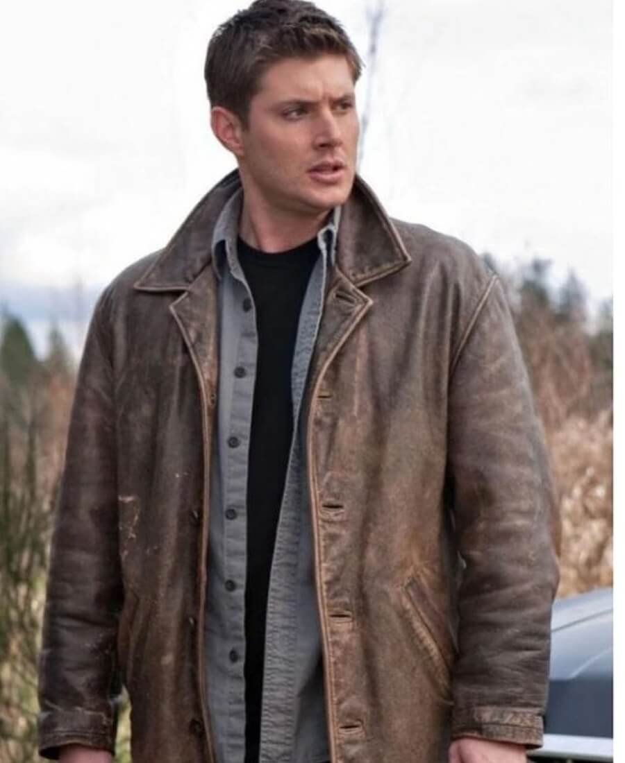 Supernatural Dean Winchester Leather Coat Front
