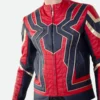 Avengers Infinity War Spiderman Leather Jacket Front