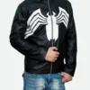 Eddie Brock Venom Leather Jacket Side Look 2