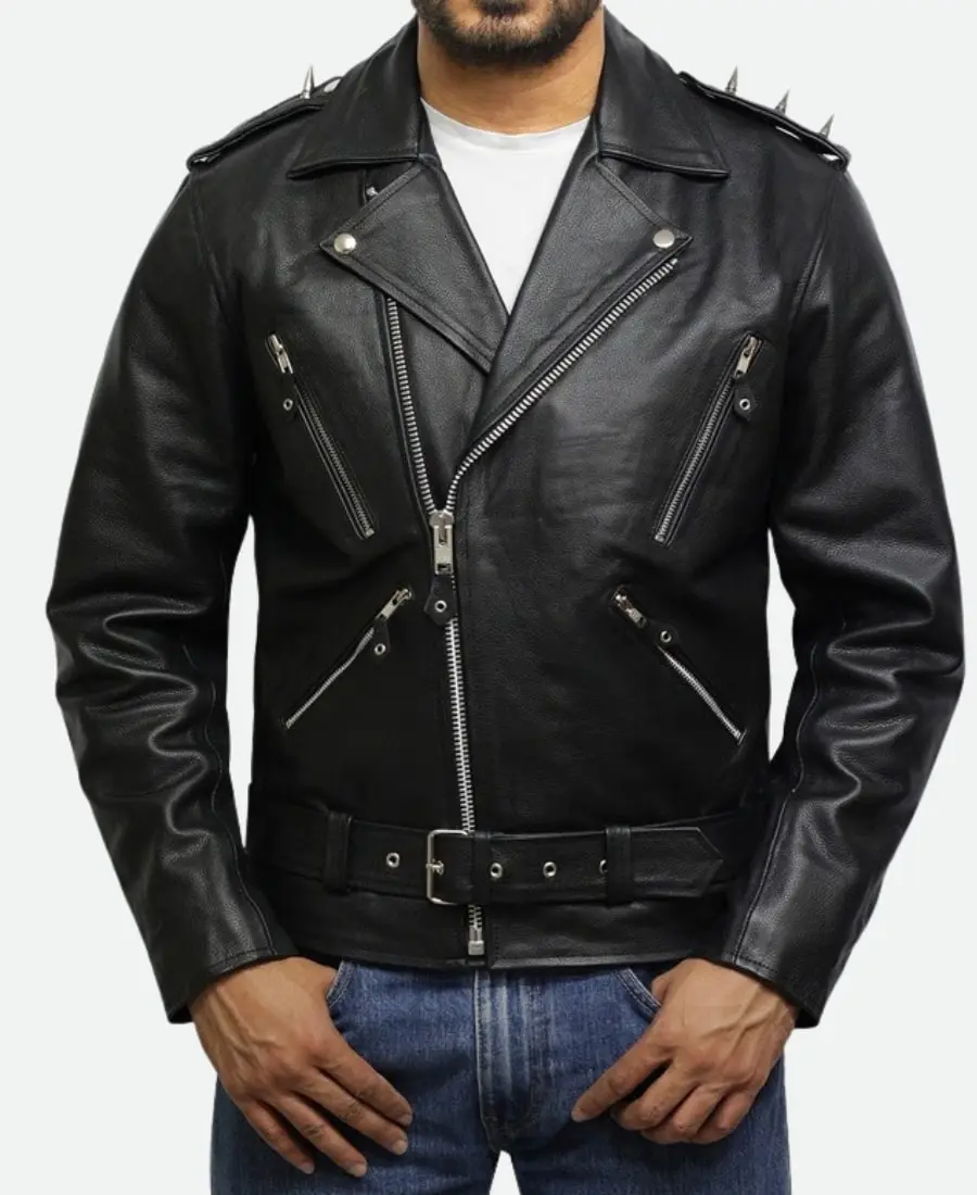 Nicolas Cage Ghost Rider Spiked Jacket