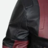 Ryan Reynolds Deadpool Leather Jacket Detail Image