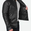 Thomas Jane The Punisher Leather Jacket Side Look 2