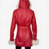  Goldie Hawn The Christmas Chronicles Mrs Claus Red Leather Coat