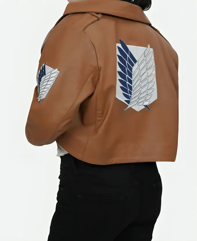 Attack On Titan Scout Leather Jacket Back