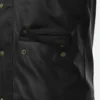 Vin Diesel Fast and Furious 8 Premiere Black Leather Jacket Pocket Close Up