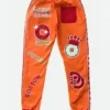 Ben Affleck Superbowl LVIII (58) Dunkin Donuts Orange Tracksuit's Trouser Back
