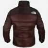 Kendall Jenner North Face Brown Puffer Jacket Back