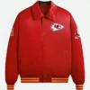 Patrick Mahomes NFL Superbowl LVIII (58) Kansas City Chiefs Victory Parade Red Varsity Jacket