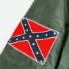 Kanye West Yeezus Tour MA-1 Green Bomber Jacket Detailing Image