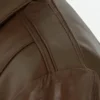 Keanu Reeves John Wick Brown Leather Jacket Detailing Image