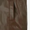 Keanu Reeves John Wick Brown Leather Jacket Pocket Close Look