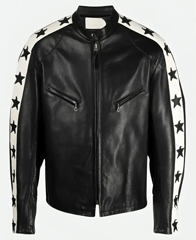 Odell Beckham Jr. Super Bowl Party Black Leather Jacket
