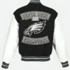 Philadelphia Eagles Super Bowl LII Champions Black Varsity Jacket Back