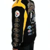 Pittsburgh Steelers 6x Super Bowl Champions Black and Yellow Jacket Side Pose Image