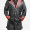 Devil May Cry 5 Dante Black Leather Hooded Coat