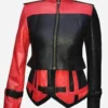 Harley Quinn Injustice 2 Black and Red Leather Jacket