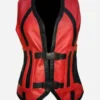 Harley Quinn Injustice 2 Red Leather Costume Vest