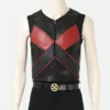 Deadpool Colossus Black and Red Leather Vest