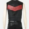 Deadpool Colossus Black and Red Leather Vest Back