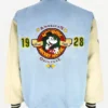 Disney Vintage Mickey Mouse League 1928 Champions Denim Varsity Jacket Back