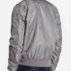 Joe Keery Stranger Things Steve Harrington Grey Bomber Jacket Back