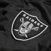 NFL Las Vegas Raiders Black Letterman Varsity Jacket Patch Close Up