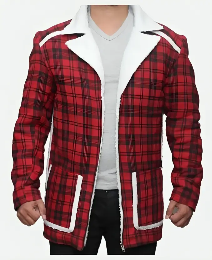 Ryan Reynolds Deadpool Wade Wilson Red Plaid Jacket