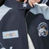 Sanrio Cinnamoroll Blue Racing Jacket Close Up Image