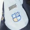 Sanrio Cinnamoroll Blue Racing Jacket Seeves Patch