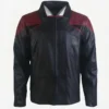 Star Trek Picard Season 3 Black & Maroon Leather Jacket