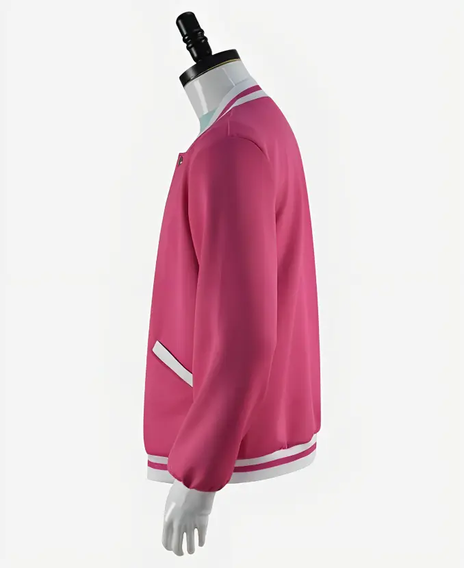 Steven Universe Future Pink Varsity Jacket Side Pose