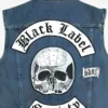 Black Label Society Blue Denim Vest Back Detailing