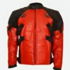 Deadpool Red Leather Biker Jacket