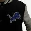 Eddie Murphy Beverly Hills Cop Axel F Axel Foley Detroit Lions Varsity Jacket Detailing