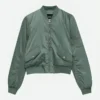 Emma Myers A Good Girl's Guide to Murder Pip Fitz Amobi Green Bomber Jacket