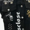 Juice Wrld Legends Never Die Black Denim Vest Detailing