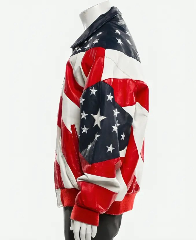 Michael Hoban American Flag Jacket Side