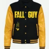 Ryan Gosling Carpool Karaoke The Fall Guy Black and Yellow Varsity Letterman Jacket