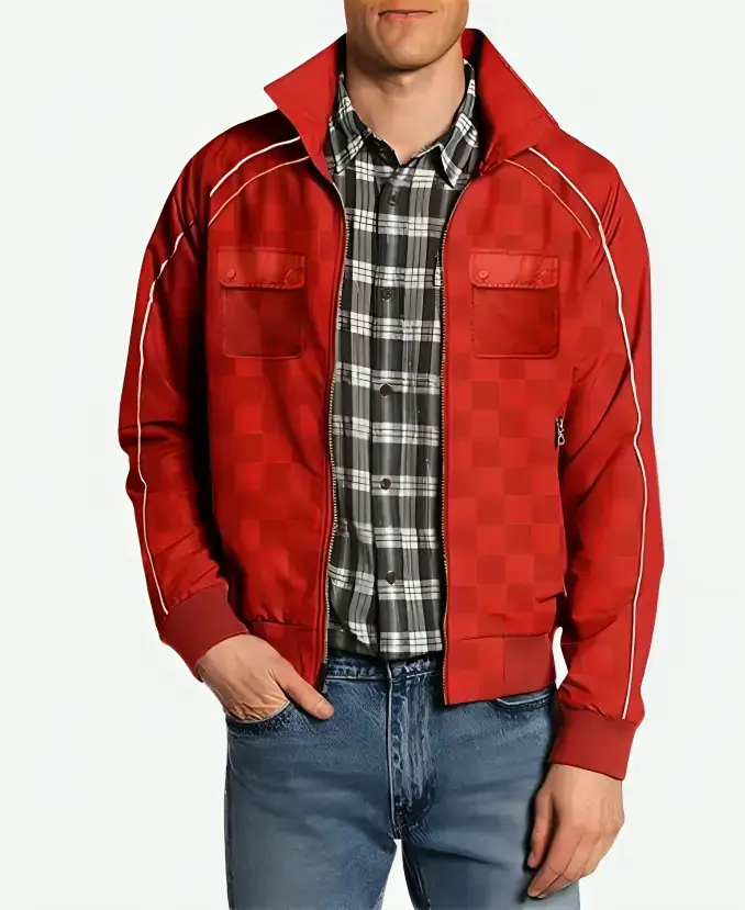 Ryan Gosling The Fall Guy Colt Seavers Red Bomber Jacket Front