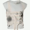 Ryan Gosling The Fall Guy Colt Seavers White Leather Vest Front