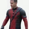 Ryan Reynolds Deadpool Wade Wilson Red Leather Jacket Inspiration