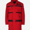 Paul Rudd Ghostbusters Frozen Empire Gary Grooberson Red Coat Jacket