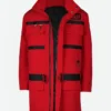 Paul Rudd Ghostbusters Frozen Empire Gary Grooberson Red Coat Jacket Front