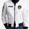 Joe Biden Paris 2024 Olympics Team USA White Bomber Jacket